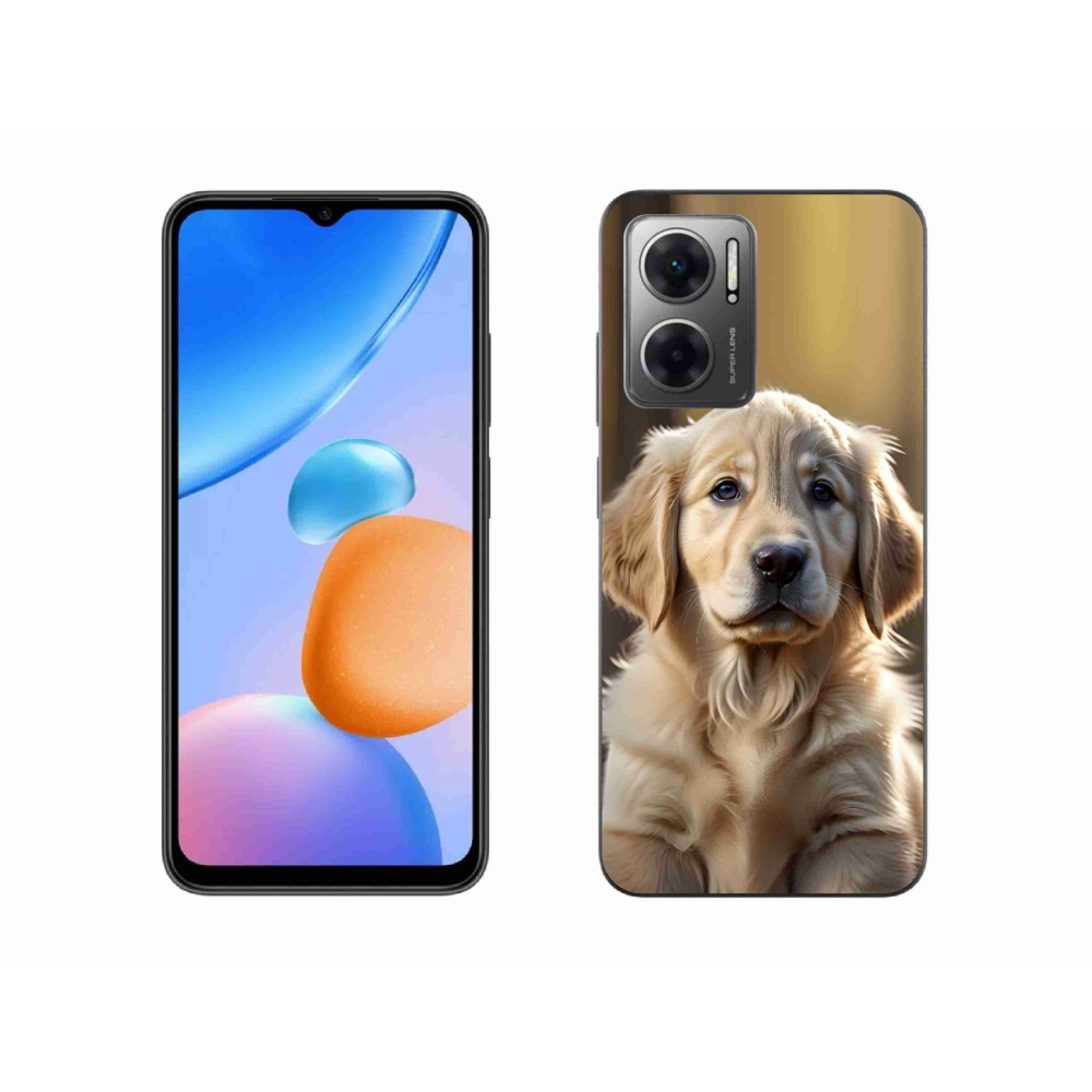 Gél borító mmCase a Xiaomi Redmi 10 5G-hez - aranyos arany retriever
