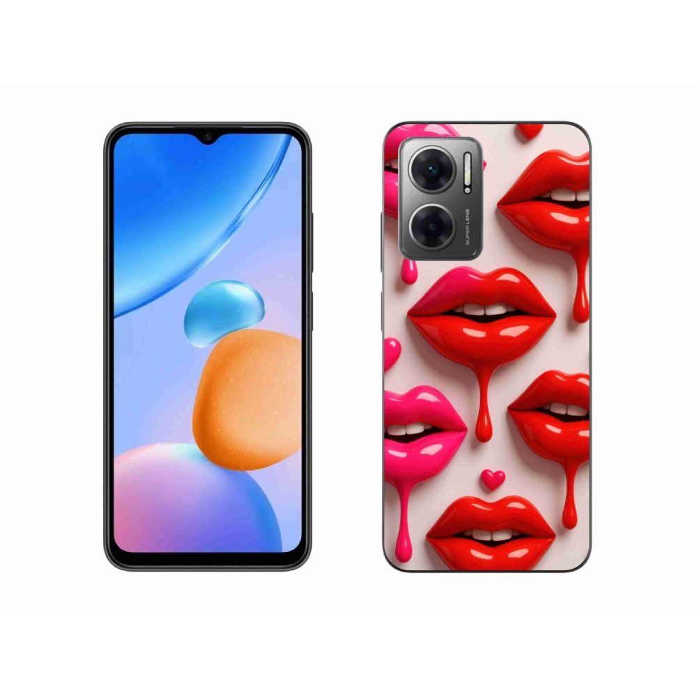 Gél borítás mmCase a Xiaomi Redmi 10 5G-hez - ajkak 2