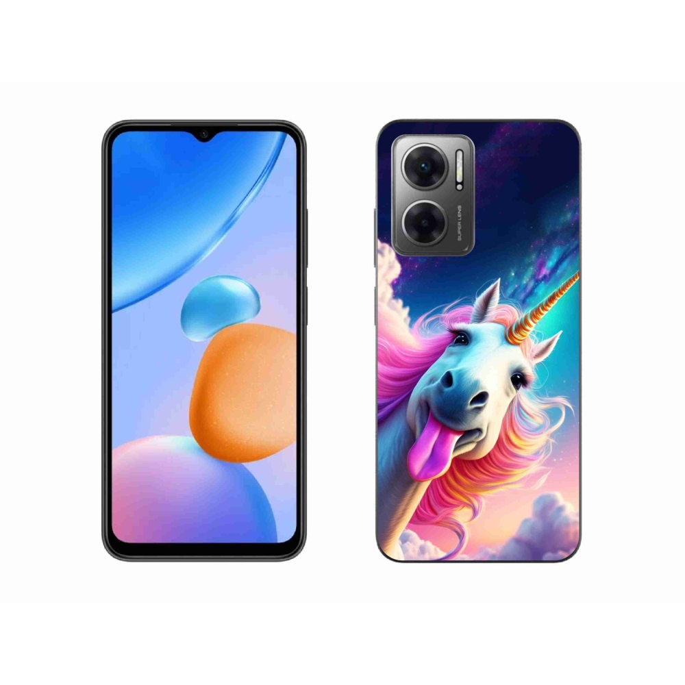 Gél borító mmCase a Xiaomi Redmi 10 5G-hez - őrült egyszarvú