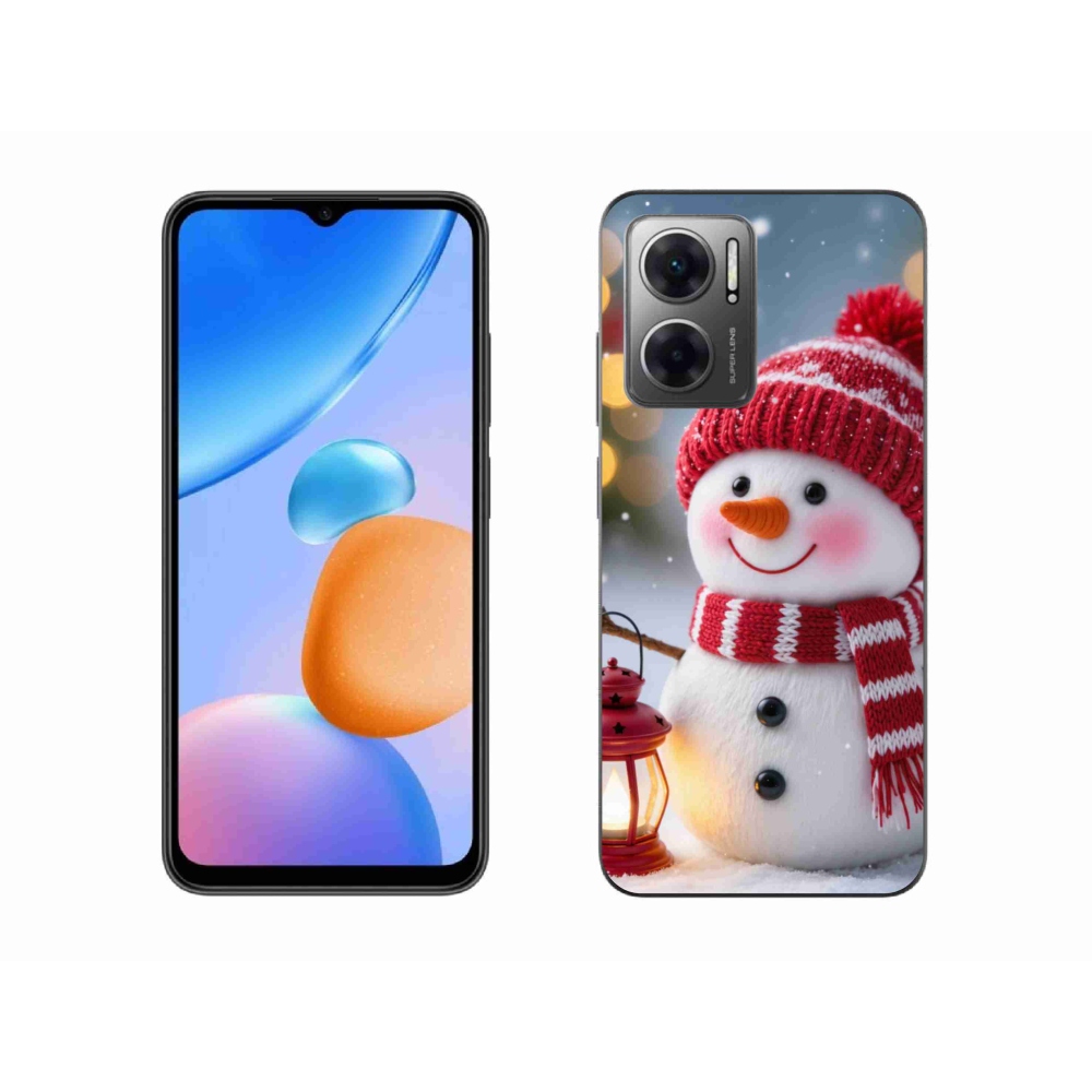Gél borítás mmCase a Xiaomi Redmi 10 5G-hez - hóember 2