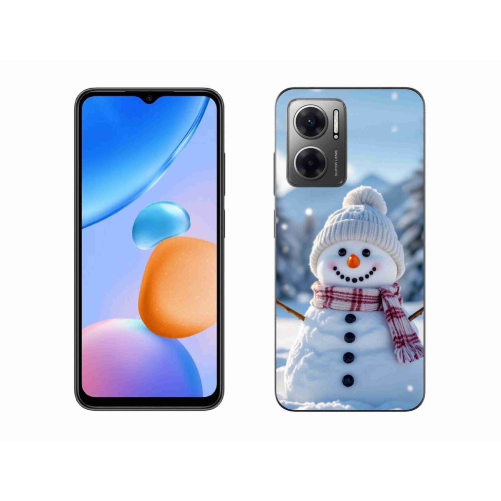 Gél borítás mmCase a Xiaomi Redmi 10 5G-hez - hóember 3