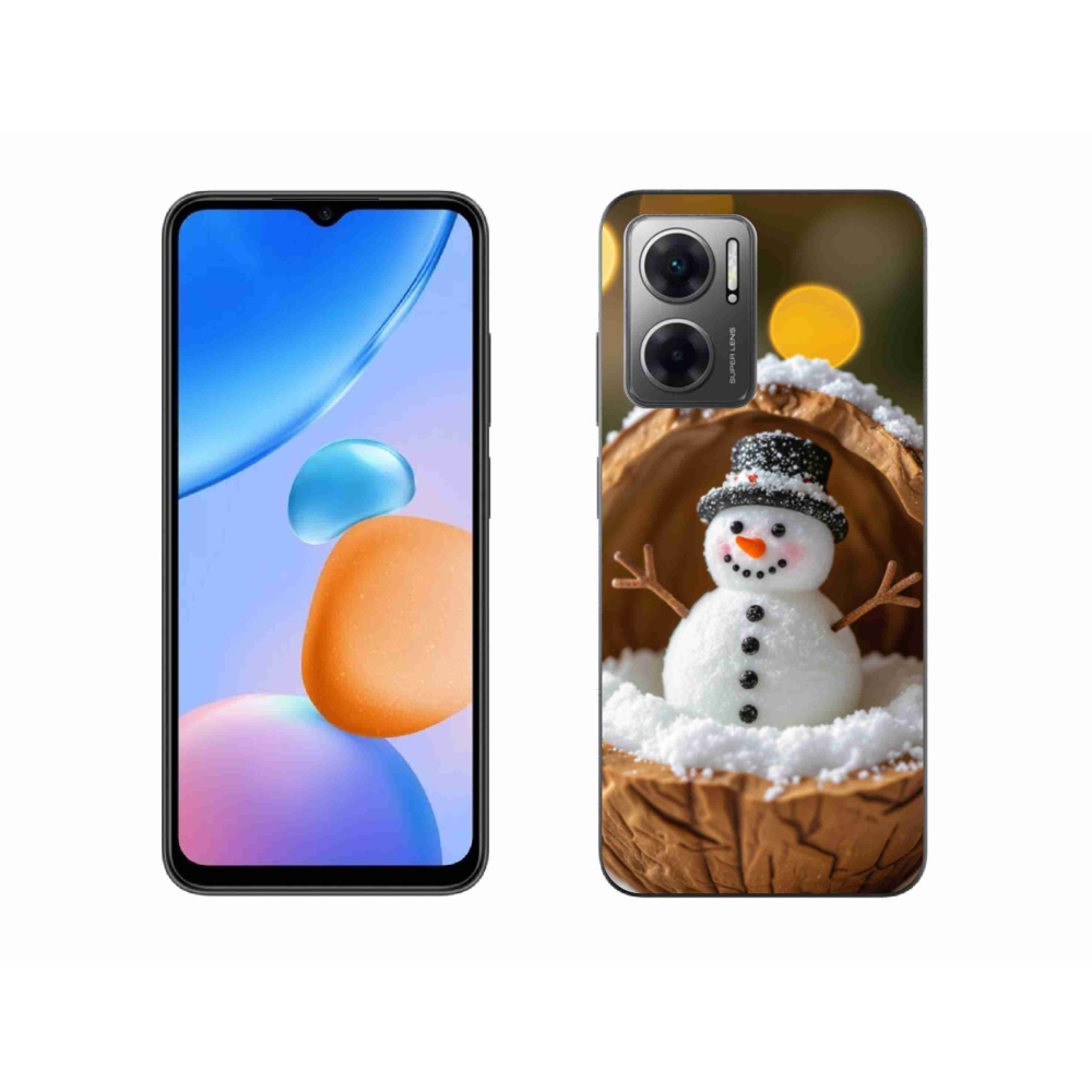 Gél borítás mmCase a Xiaomi Redmi 10 5G-hez - hóember 4