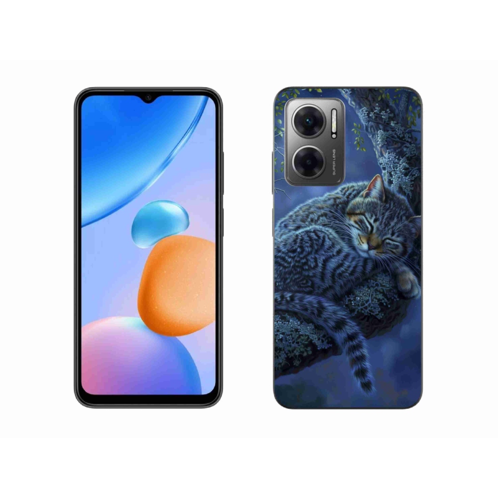 Gél borítás mmCase a Xiaomi Redmi 10 5G-hez - alvó macska