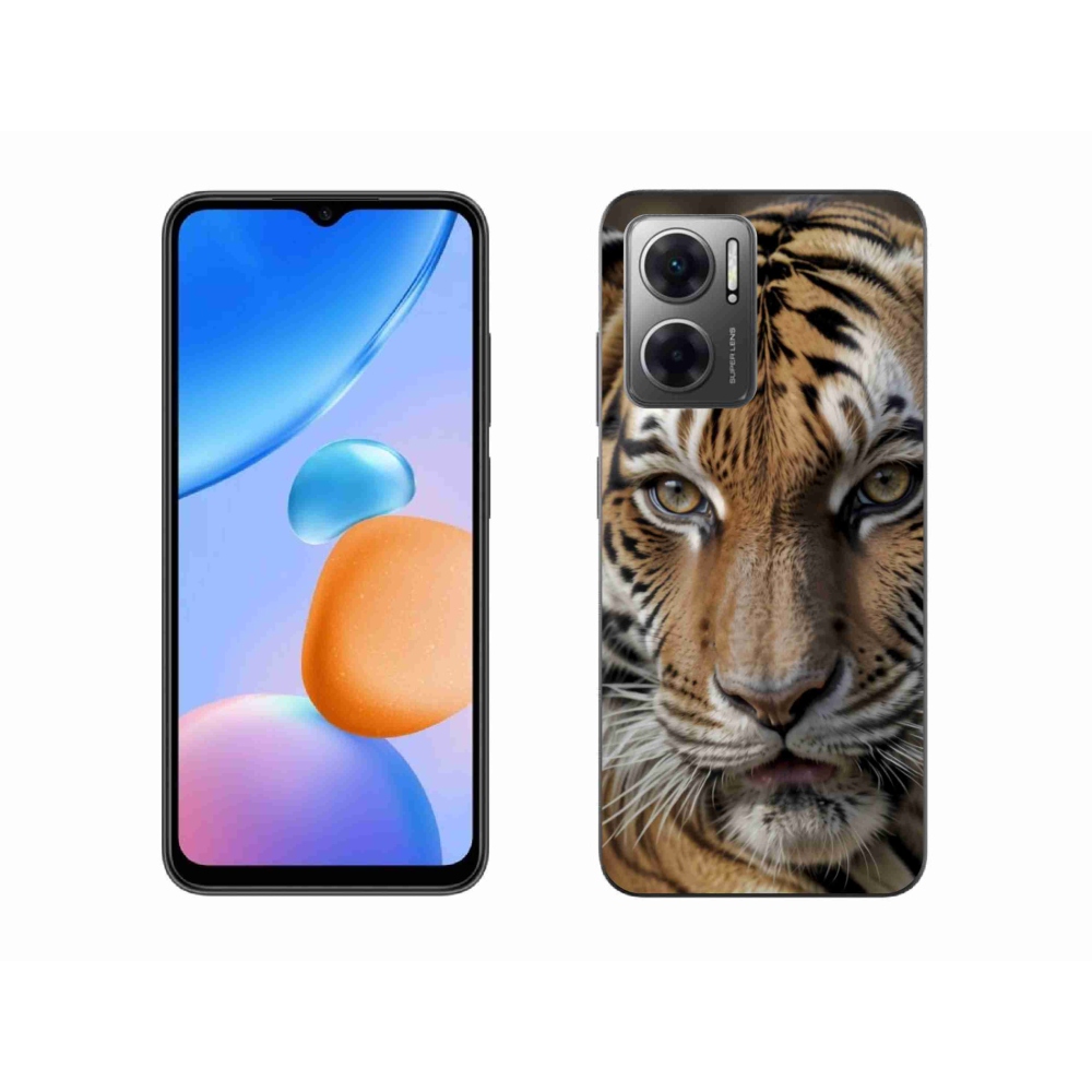 Gél borítás mmCase a Xiaomi Redmi 10 5G-hez - tigris nézet