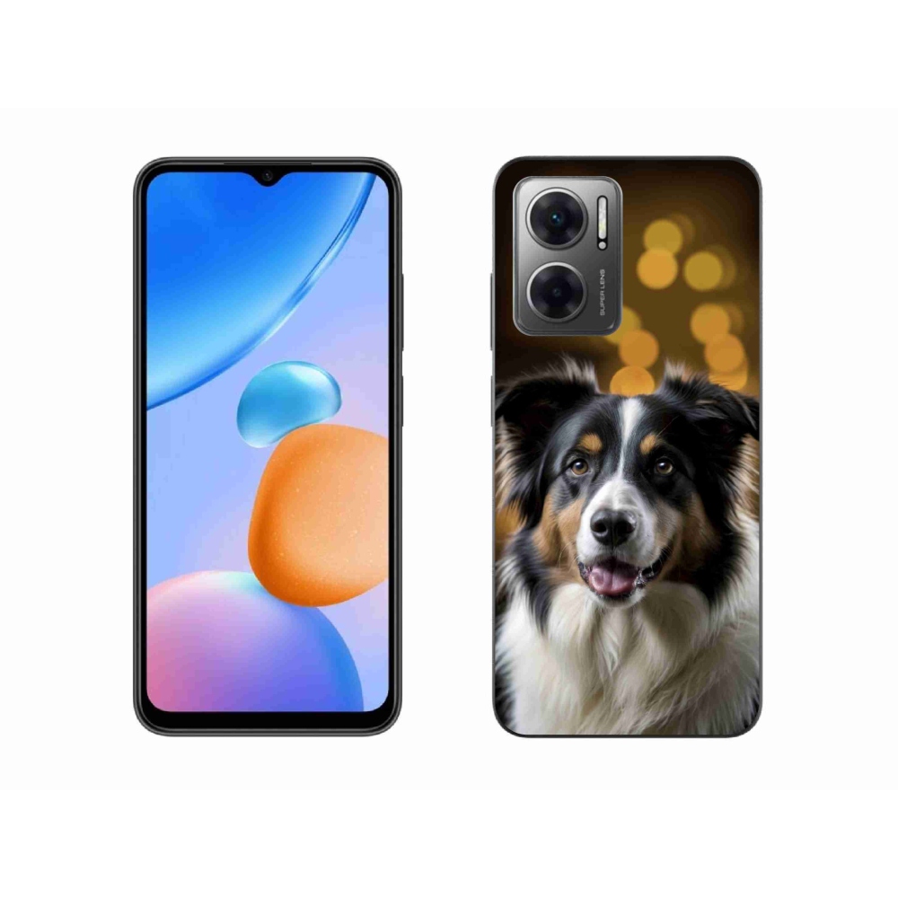 Gél borítás mmCase a Xiaomi Redmi 10 5G-hez - mosolygó ausztrál juhászkutya