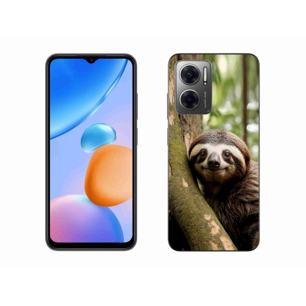 Gél borító mmCase a Xiaomi Redmi 10 5G-hez - mosolygó lajhár