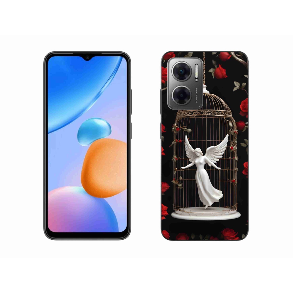 Gél borítás mmCase a Xiaomi Redmi 10 5G számára - csapdába esett angyal