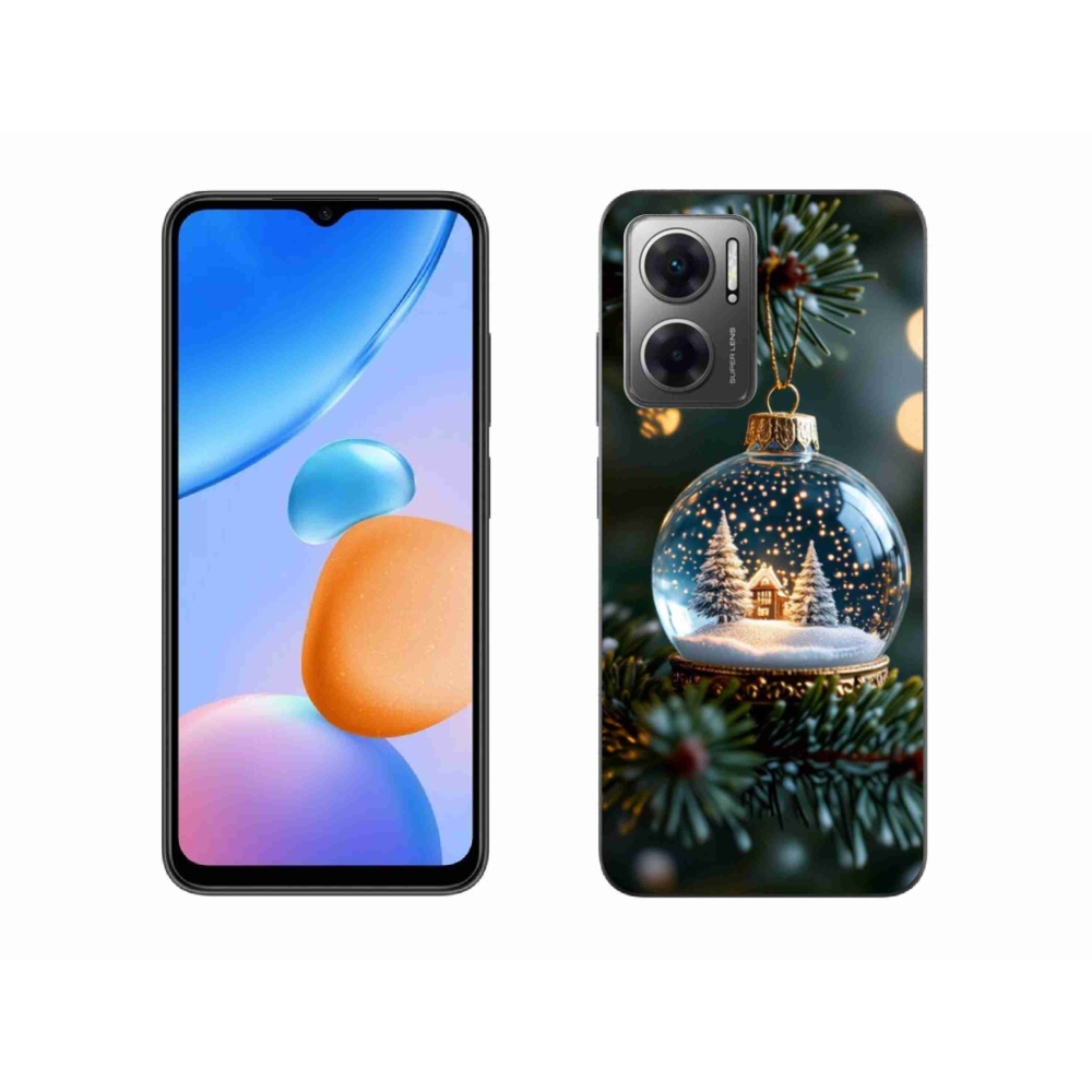 Gél borítás mmCase a Xiaomi Redmi 10 5G-hez - Karácsonyi golyók 2