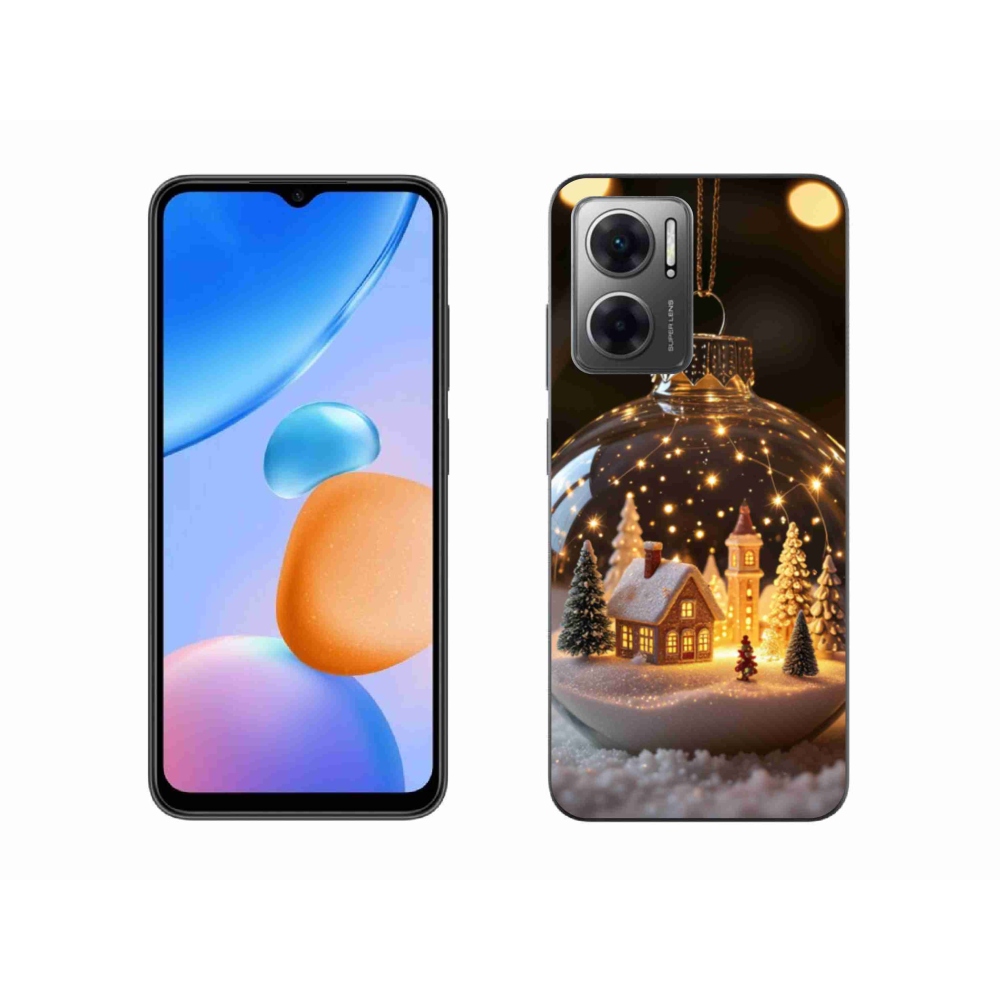 Gél borító mmCase a Xiaomi Redmi 10 5G-hez - Karácsonyi gömb 3