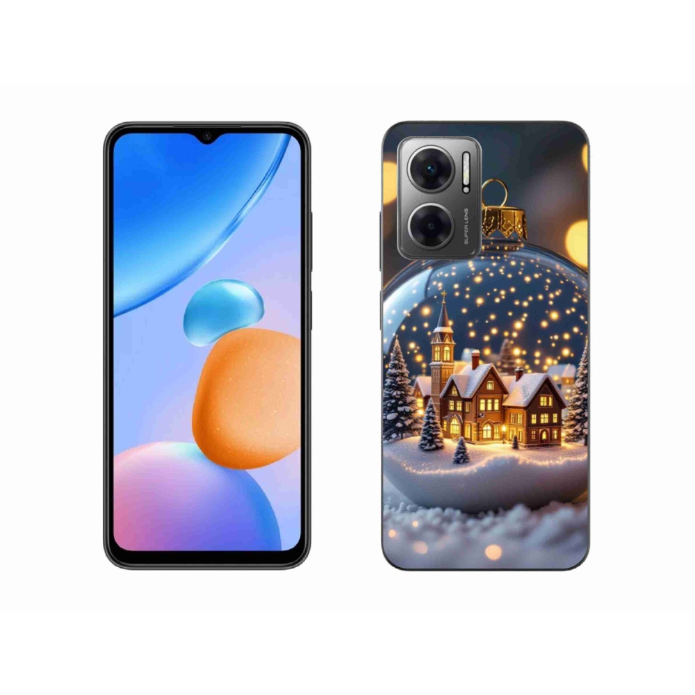 Gél borító mmCase a Xiaomi Redmi 10 5G-hez - Karácsonyi golyók 4