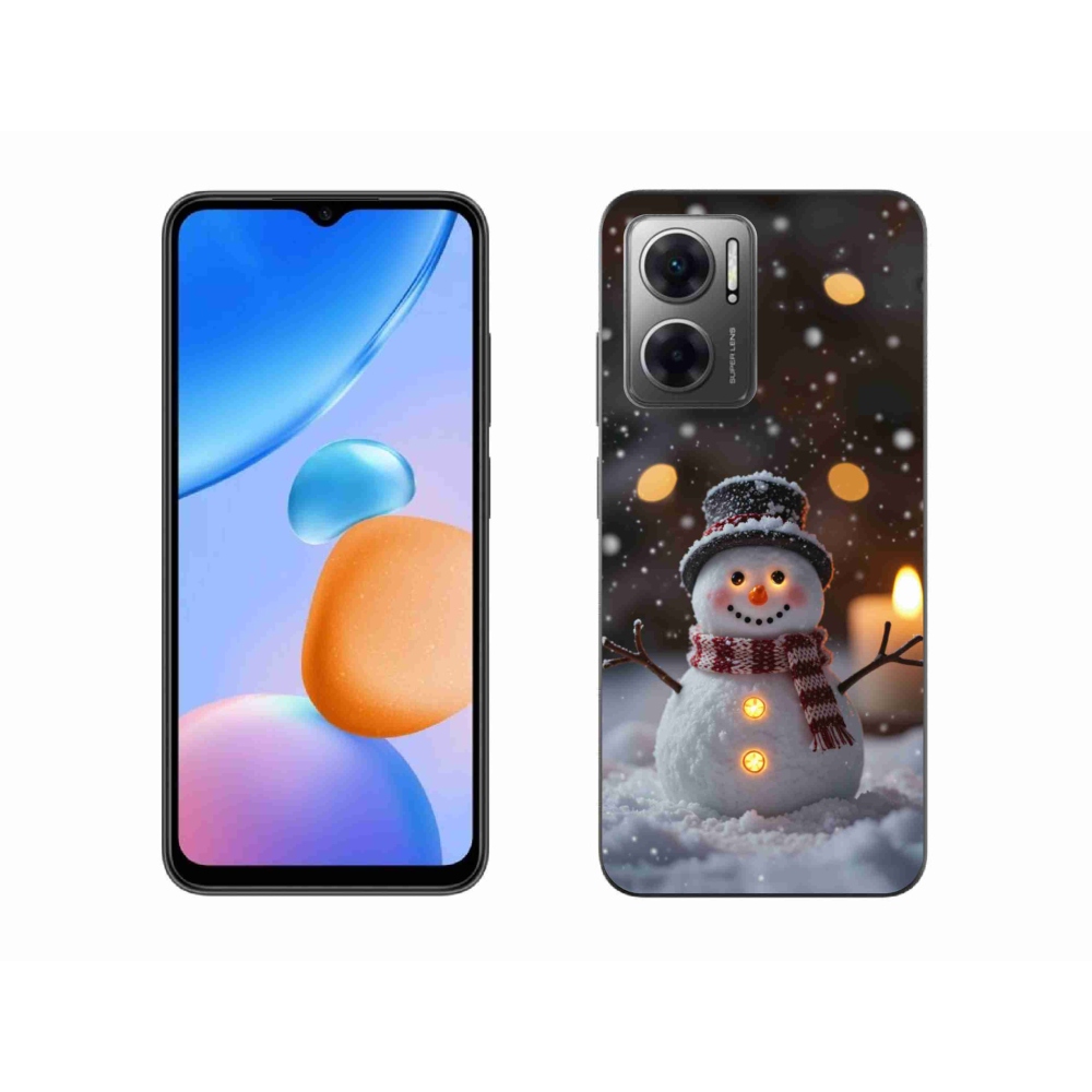 Gél borítás mmCase a Xiaomi Redmi 10 5G-hez - vidám hóember
