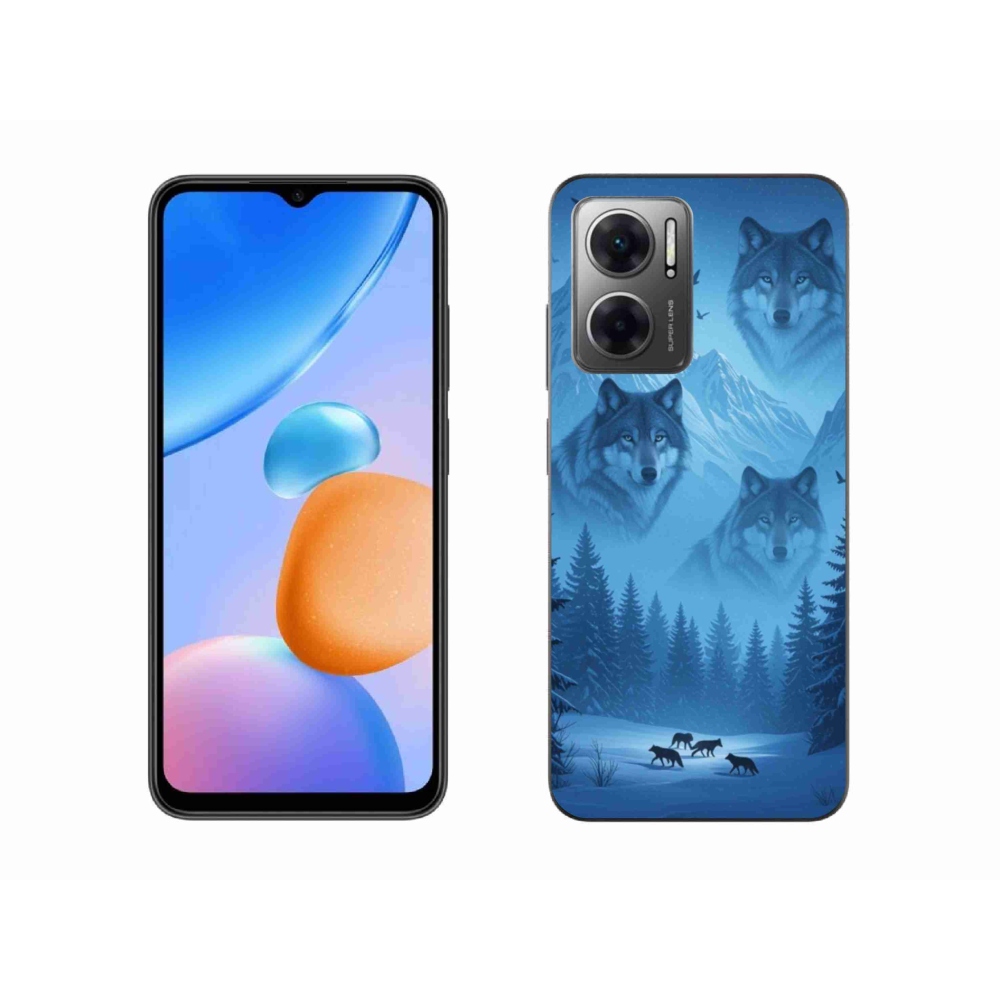 Gél borítás mmCase a Xiaomi Redmi 10 5G-hez - farkas csomag
