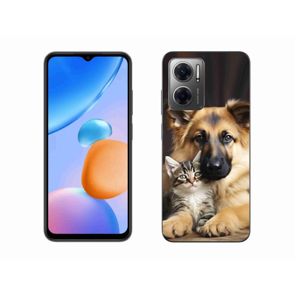 Gél borító mmCase a Xiaomi Redmi 10 5G számára - állatbarátság