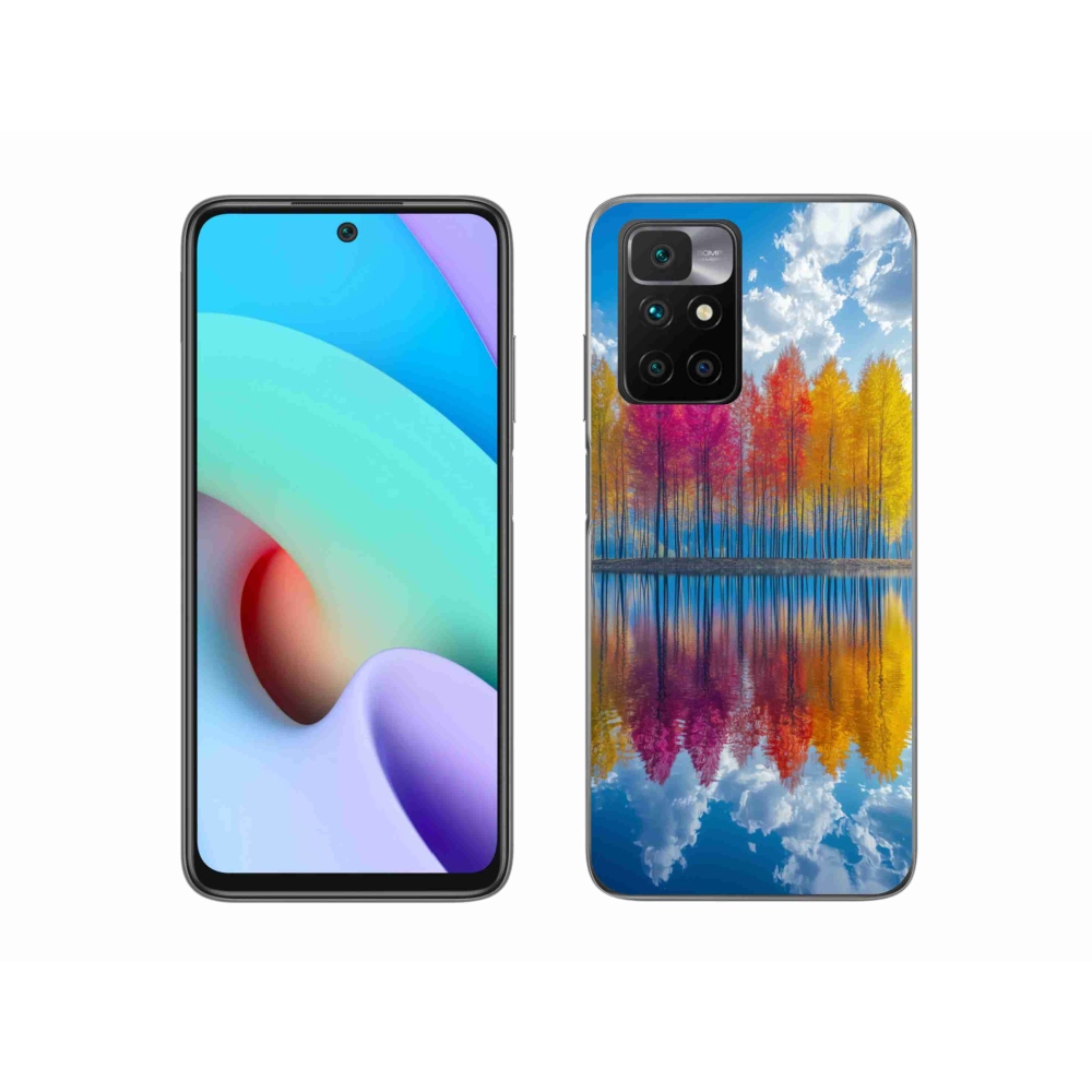Gél borítás mmCase a Xiaomi Redmi 10/Redmi 10 (2022) - színes fákhoz