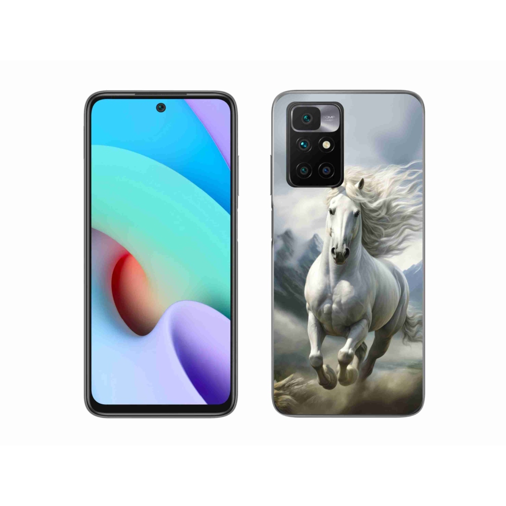Gél borítás mmCase a Xiaomi Redmi 10/Redmi 10 (2022) - futó fehér ló 3