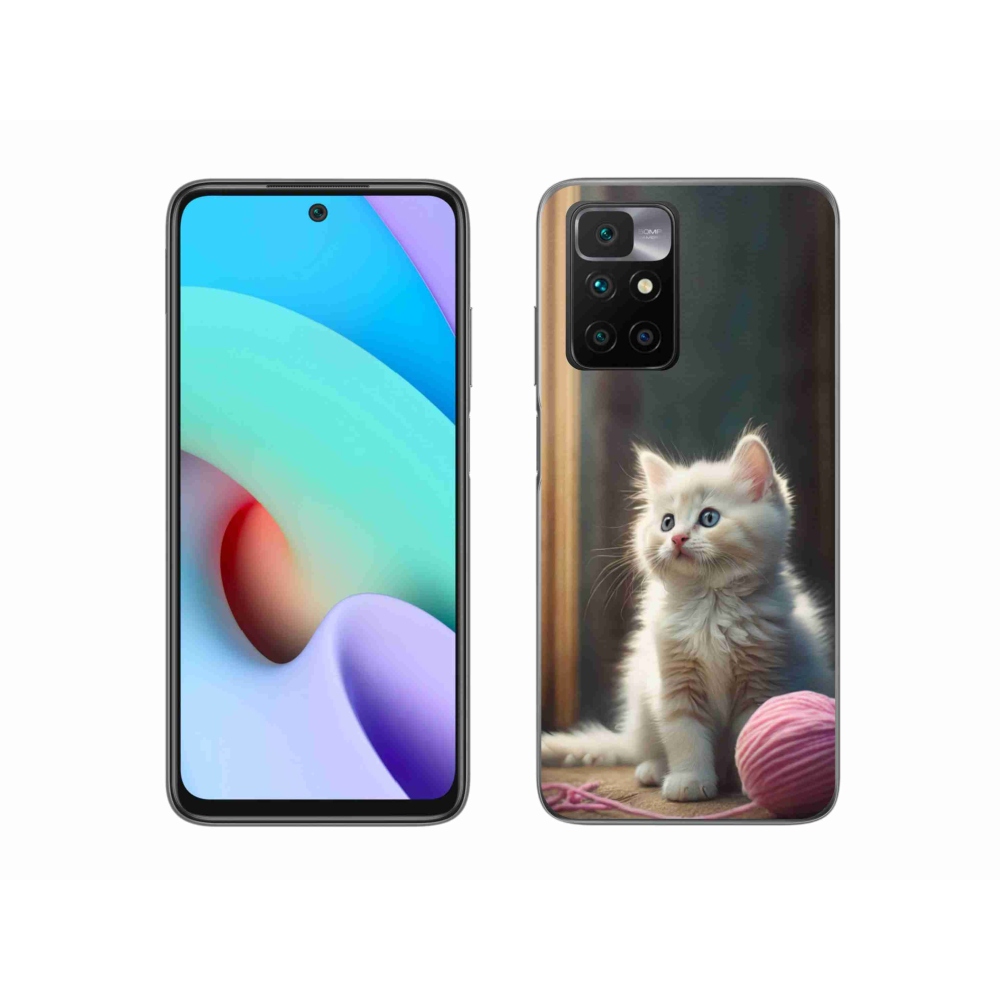 Gél védőhuzat mmCase a Xiaomi Redmi 10/Redmi 10 (2022) - fehér cica 2