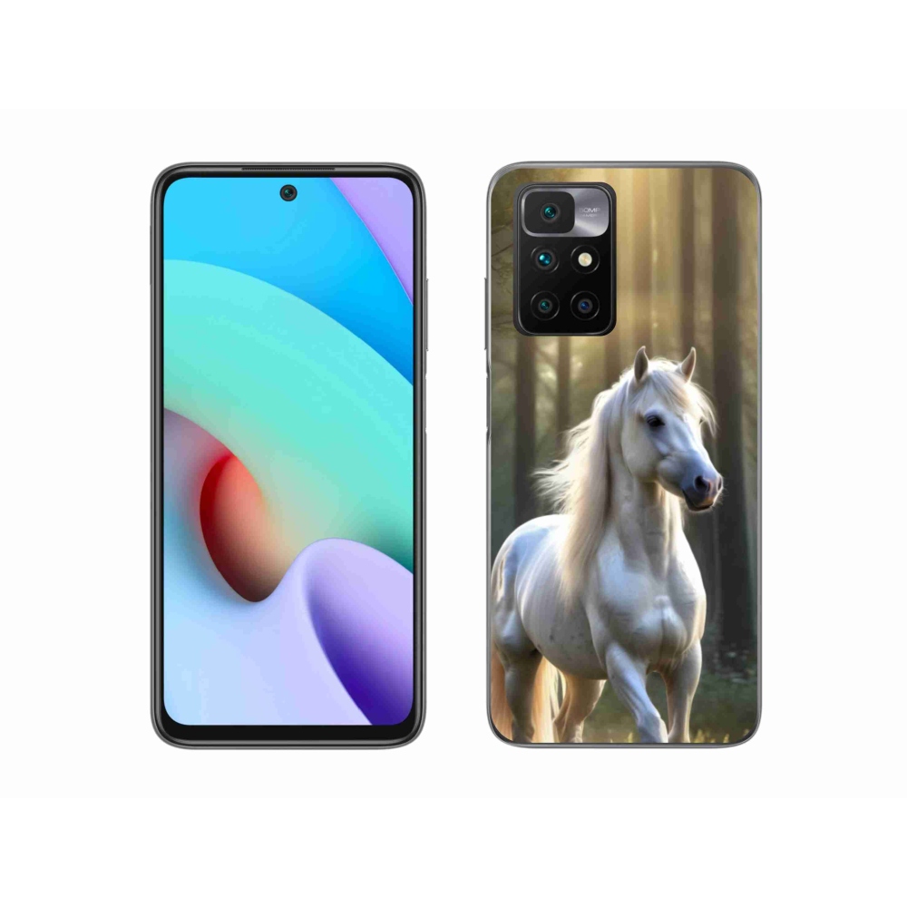 Zselés borítás mmCase a Xiaomi Redmi 10/Redmi 10 (2022) - fehér ló 3