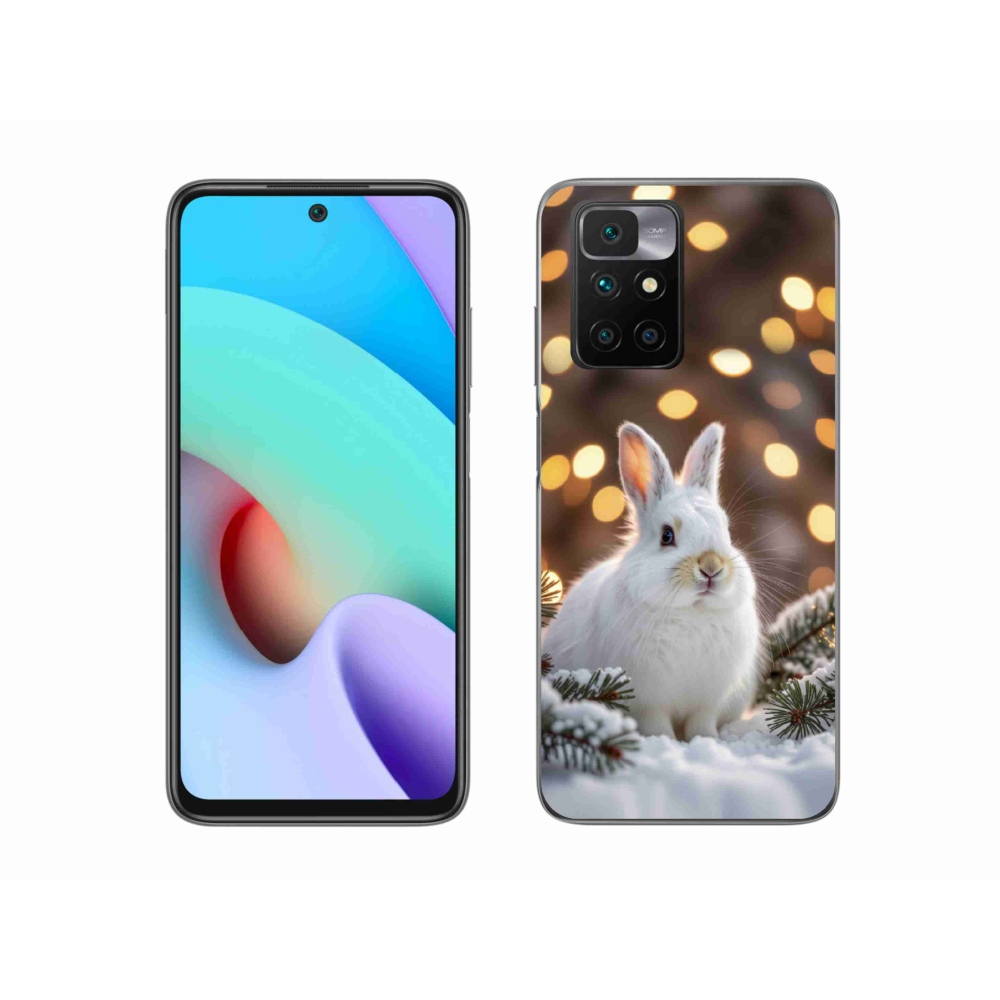 Gél védőhuzat mmCase a Xiaomi Redmi 10/Redmi 10 (2022) - fehér nyúlhoz