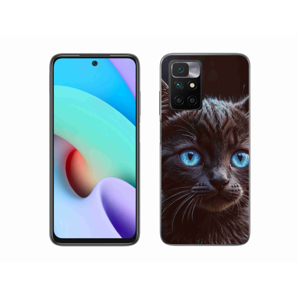 Zselés borítás mmCase a Xiaomi Redmi 10/Redmi 10 (2022) - fekete cica 2