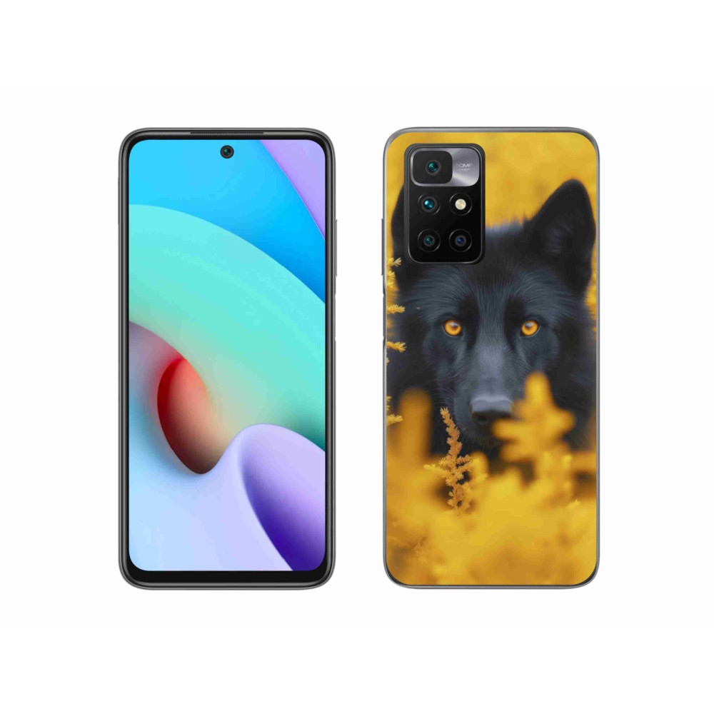 Zselés borítás mmCase a Xiaomi Redmi 10/Redmi 10 (2022) - fekete farkas 2