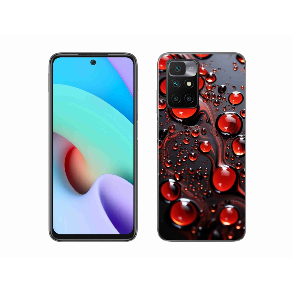 Zselés borítás mmCase a Xiaomi Redmi 10/Redmi 10 (2022) - piros csepp 2