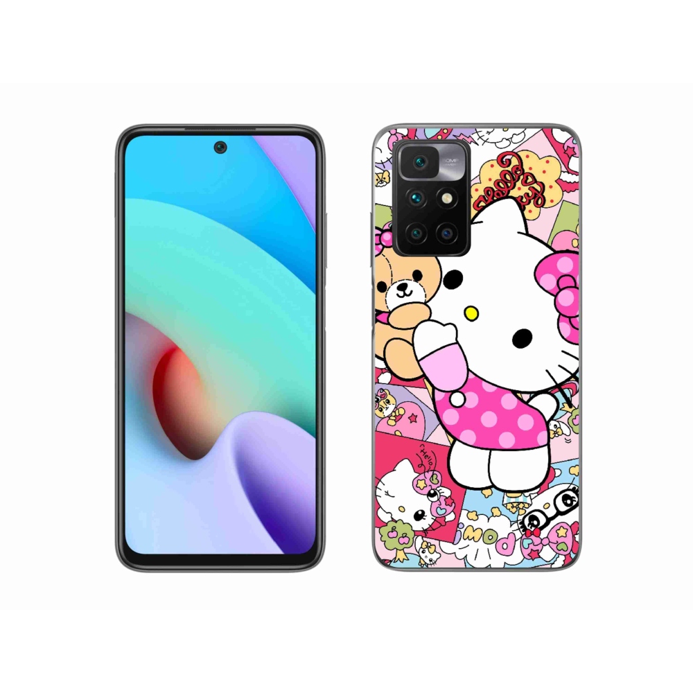 Gél borítás mmCase a Xiaomi Redmi 10/Redmi 10 (2022) - aranyos cica