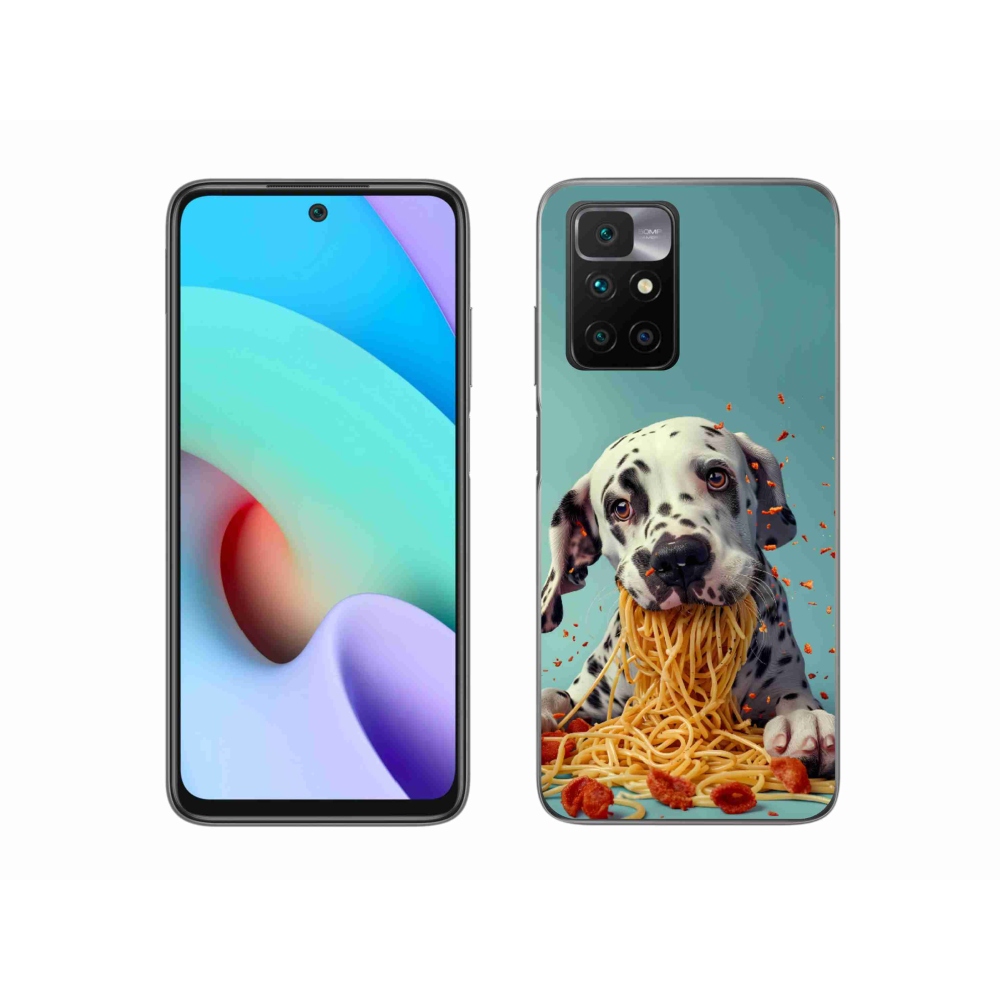 Gél borítás mmCase a Xiaomi Redmi 10/Redmi 10 (2022) - Dalmát és spagetti