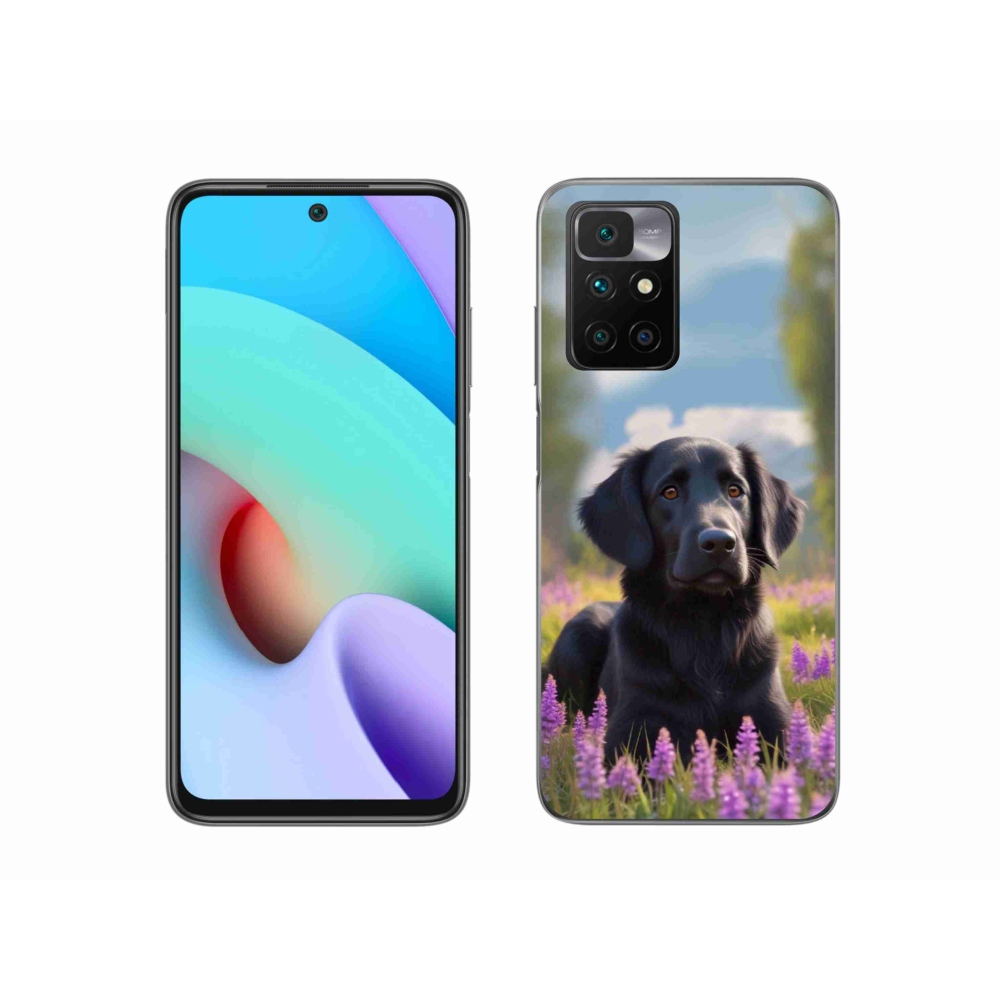 Gél védőhuzat mmCase a Xiaomi Redmi 10/Redmi 10 (2022) - elegáns fekete retrieverhez