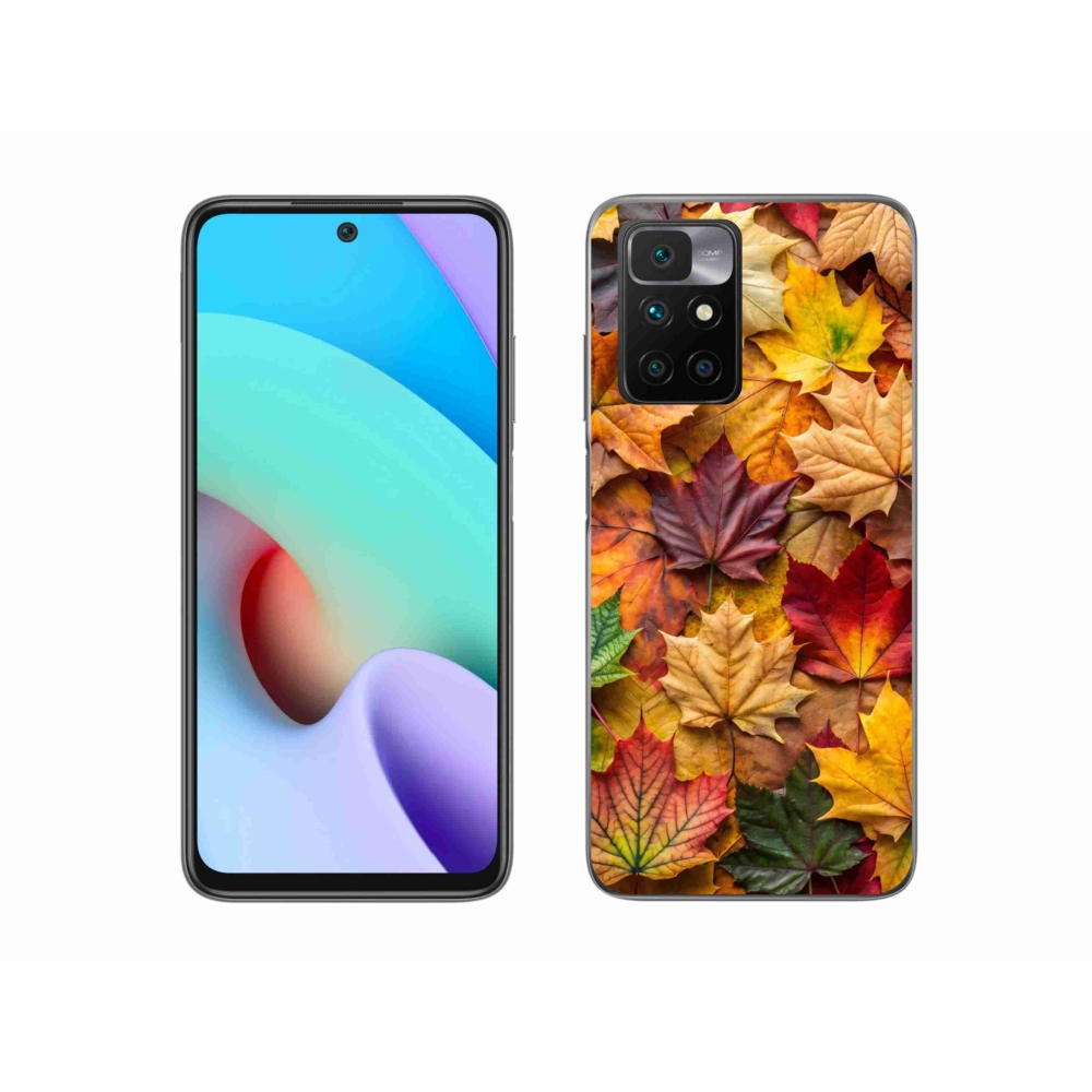 Zselés borítás mmCase a Xiaomi Redmi 10/Redmi 10 (2022) - juharlevelek 2