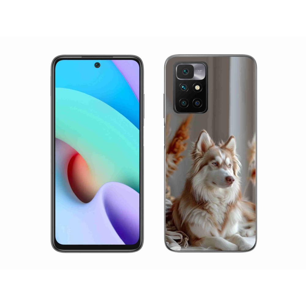 Gél borítás mmCase a Xiaomi Redmi 10/Redmi 10 (2022) - csendes szibériai huskyhoz