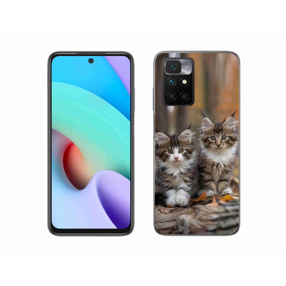 Zselés borítás mmCase a Xiaomi Redmi 10/Redmi 10 (2022) - cat duo 3 számára