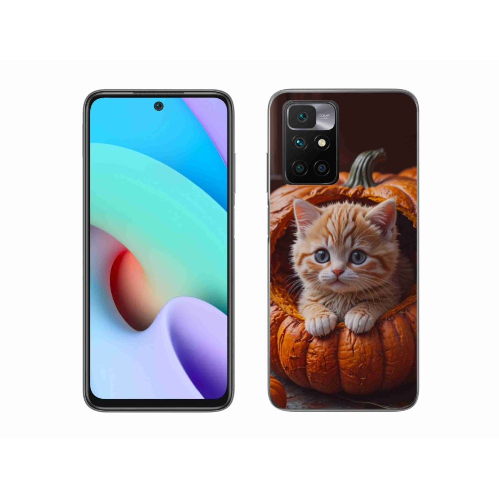 Gél borítás mmCase a Xiaomi Redmi 10/Redmi 10 (2022) - cica és tök 2