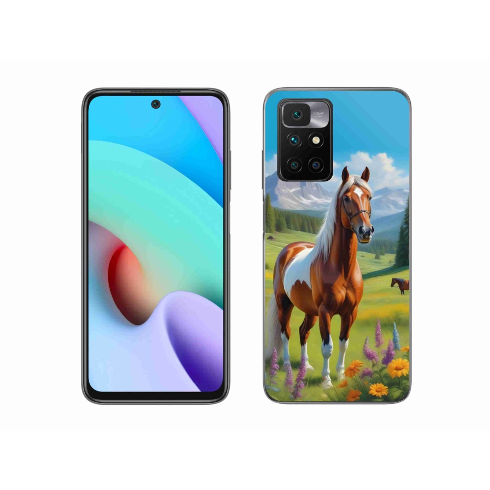 Zselés borítás mmCase a Xiaomi Redmi 10/Redmi 10 (2022) - ló a réten