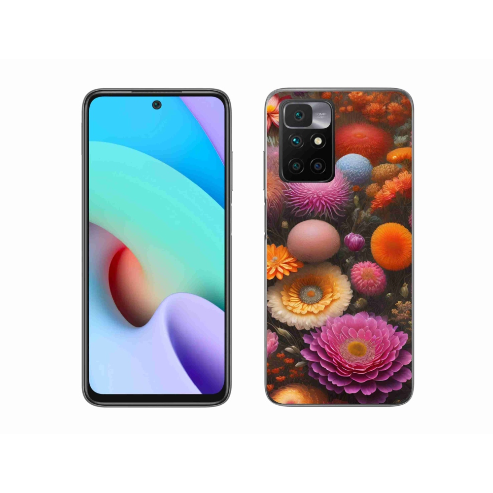 Gél borító mmCase a Xiaomi Redmi 10/Redmi 10 (2022) - virágos kompozícióhoz
