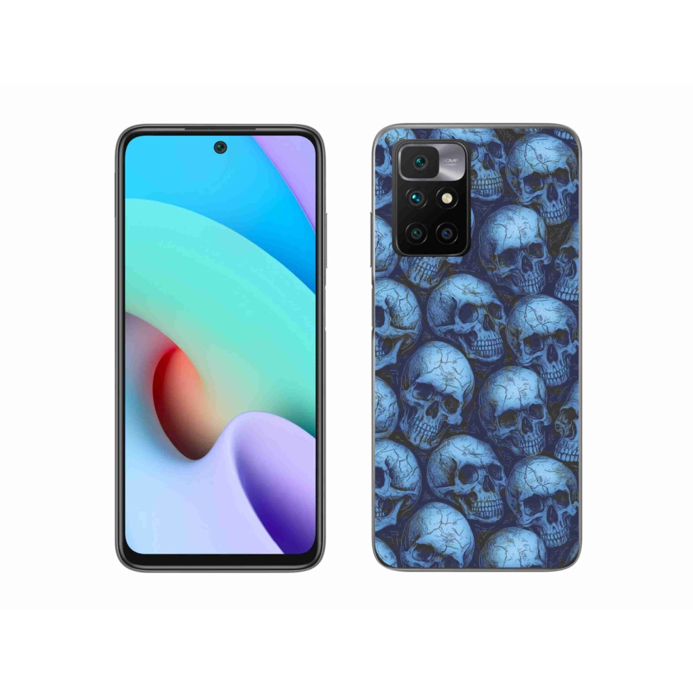 Zselés borítás mmCase a Xiaomi Redmi 10/Redmi 10 (2022) - koponyákhoz