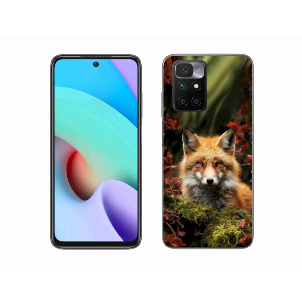 Zselés borítás mmCase a Xiaomi Redmi 10/Redmi 10 (2022) - róka az erdőben