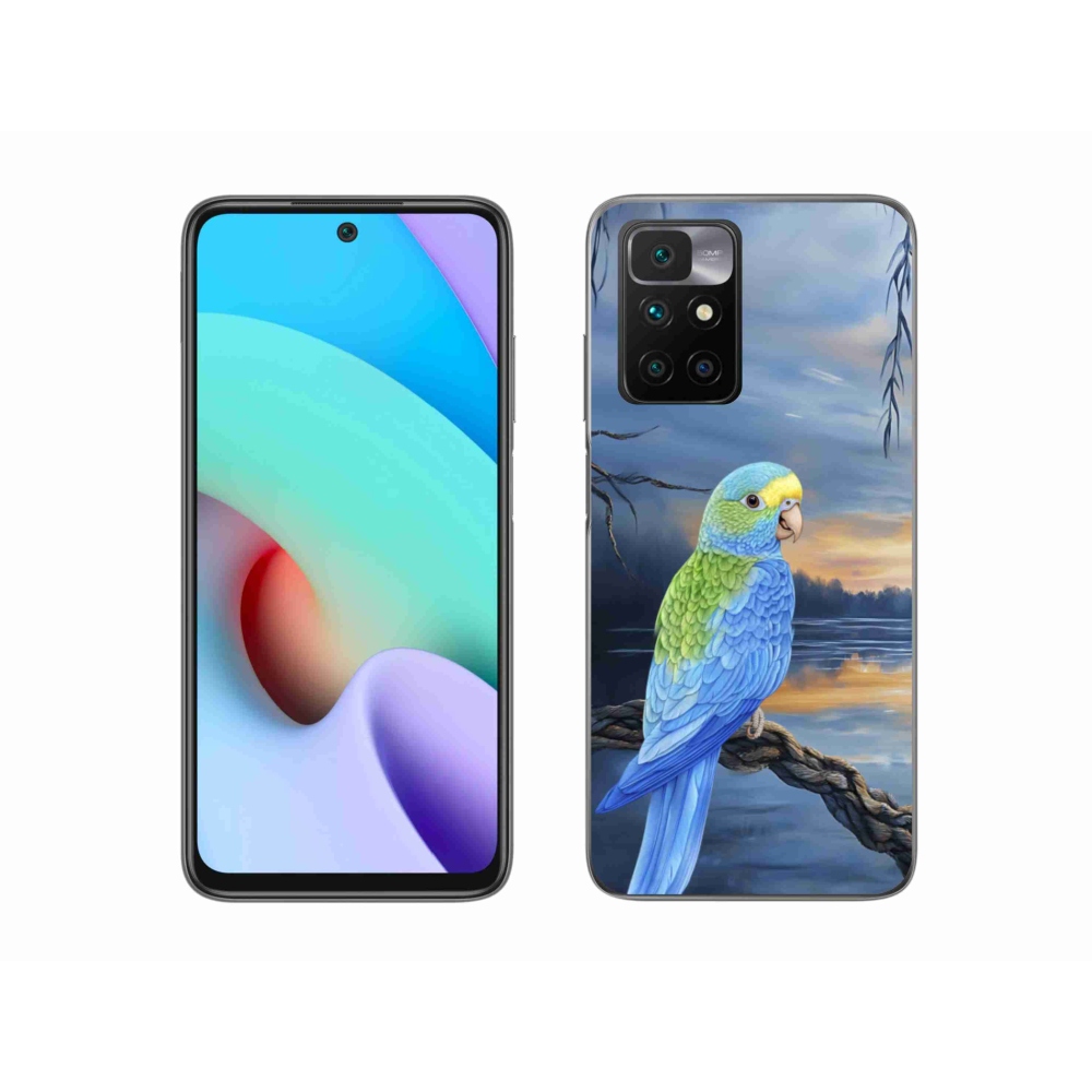 Gél védőhuzat mmCase a Xiaomi Redmi 10/Redmi 10 (2022) - kék papagájhoz