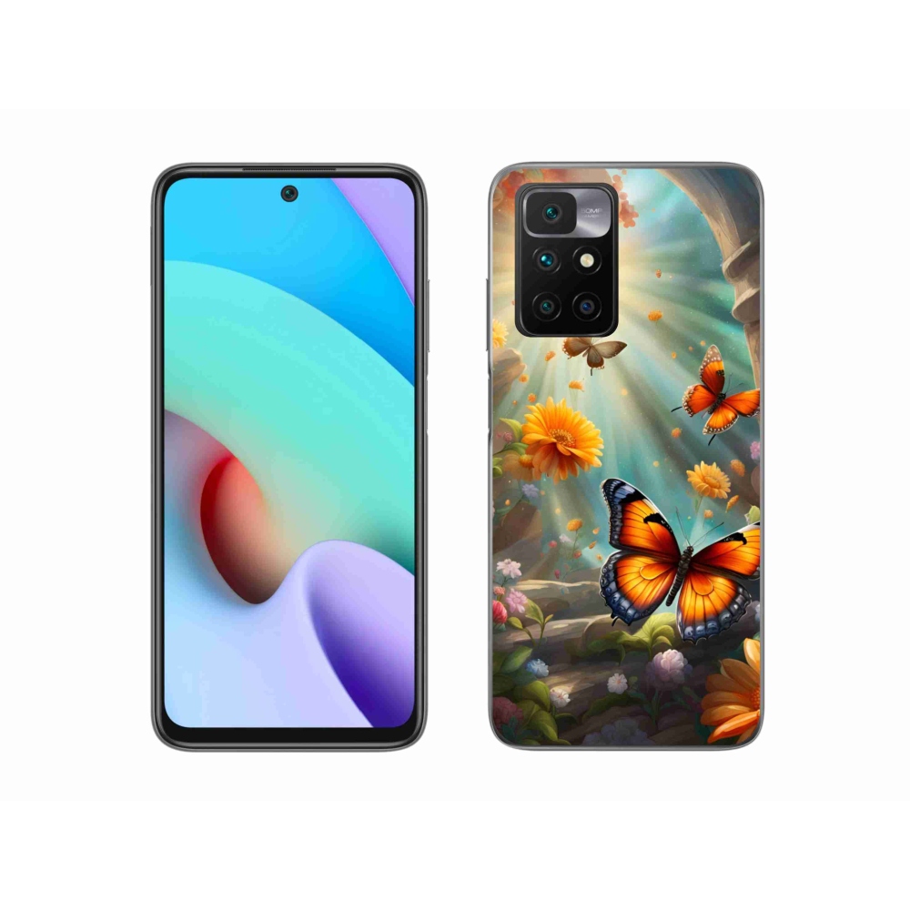 Gél borítás mmCase a Xiaomi Redmi 10/Redmi 10 (2022) - pillangó kert 2