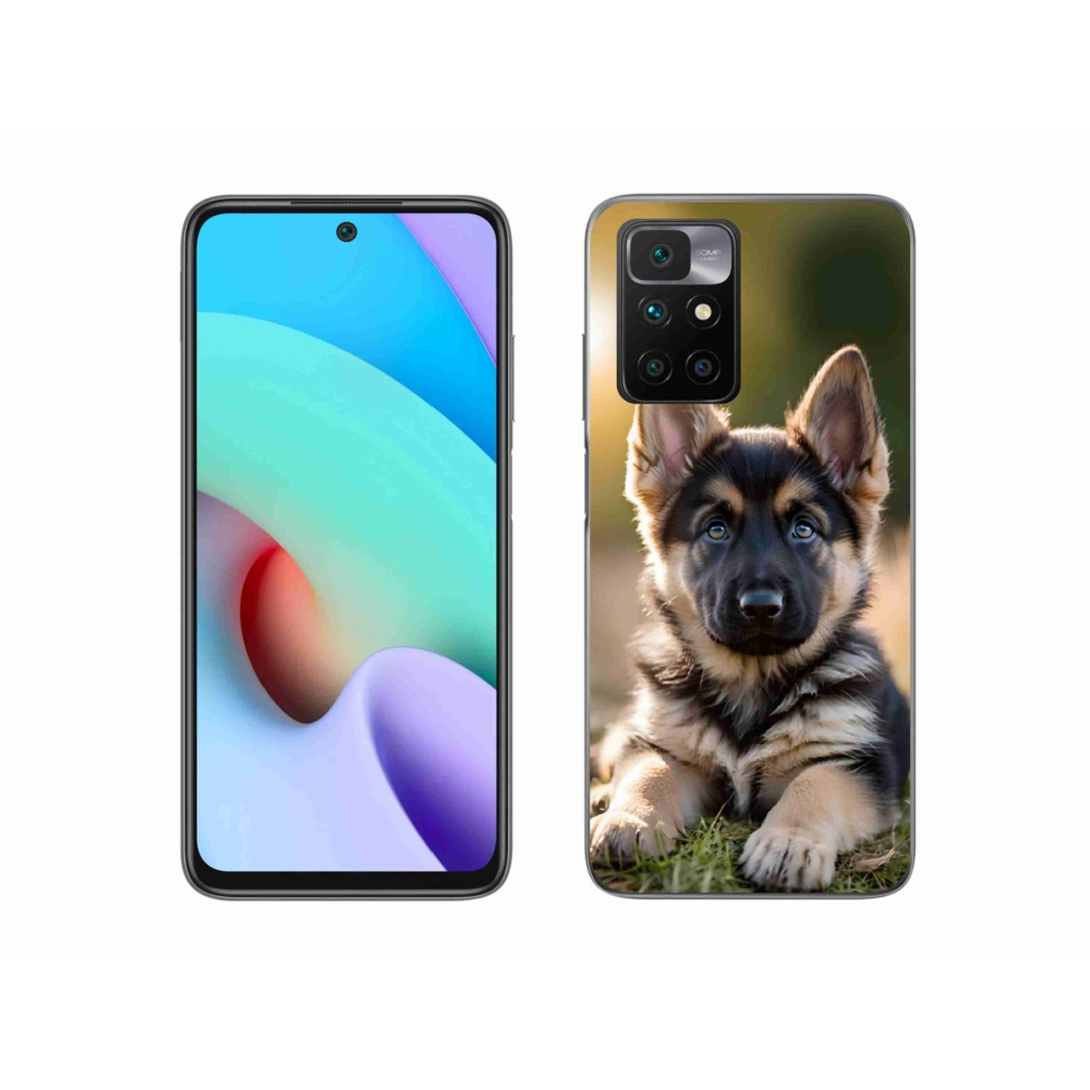 Gél borítás mmCase a Xiaomi Redmi 10/Redmi 10 (2022) - Német juhászkutya a természetben