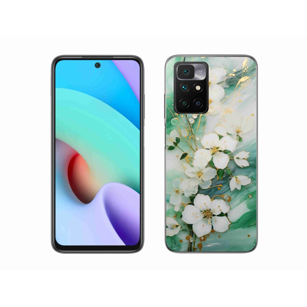 Gél borító mmCase a Xiaomi Redmi 10/Redmi 10 (2022) - finom virágokhoz