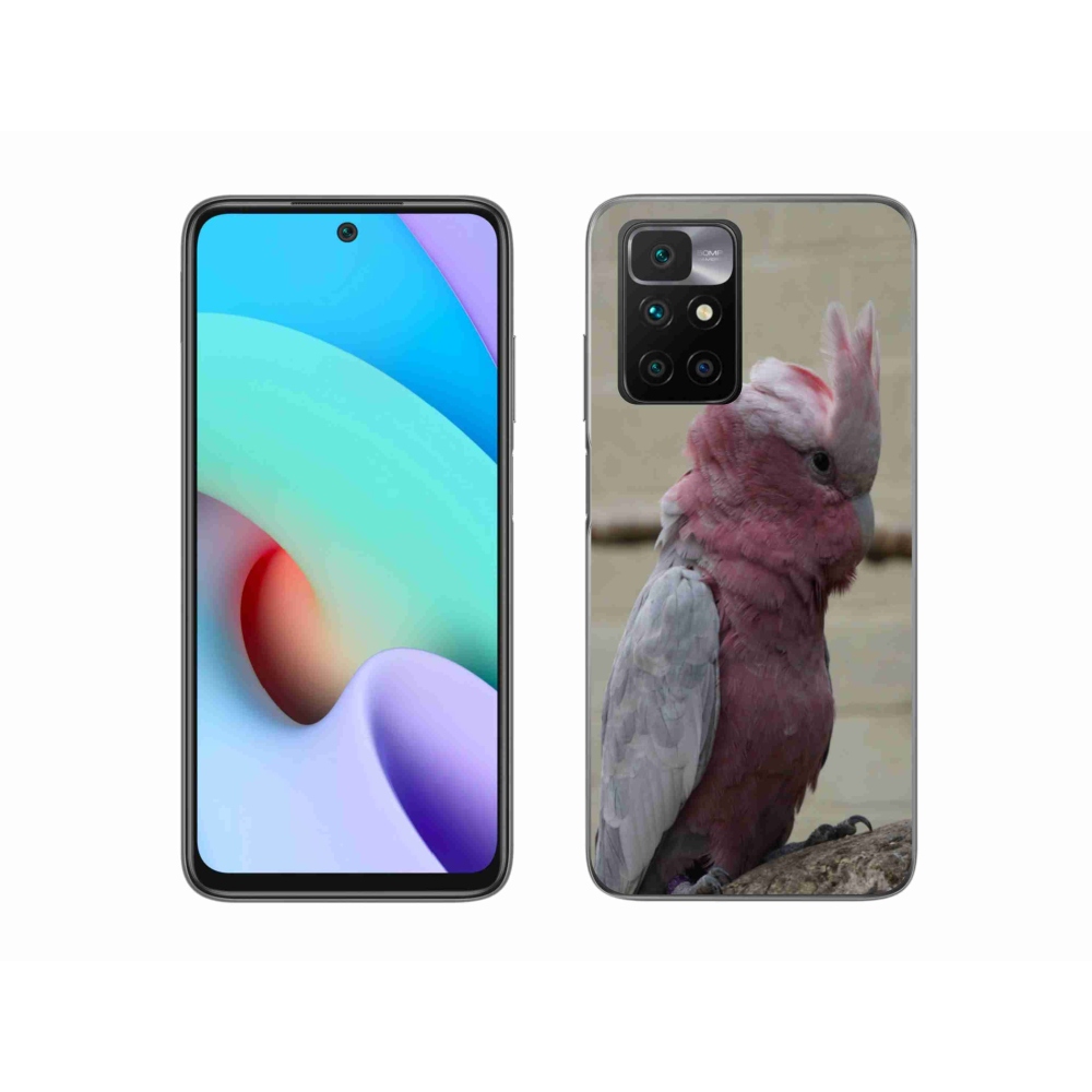 Gél védőhuzat mmCase a Xiaomi Redmi 10/Redmi 10 (2022) - papagáj kakadu rózsaszínű