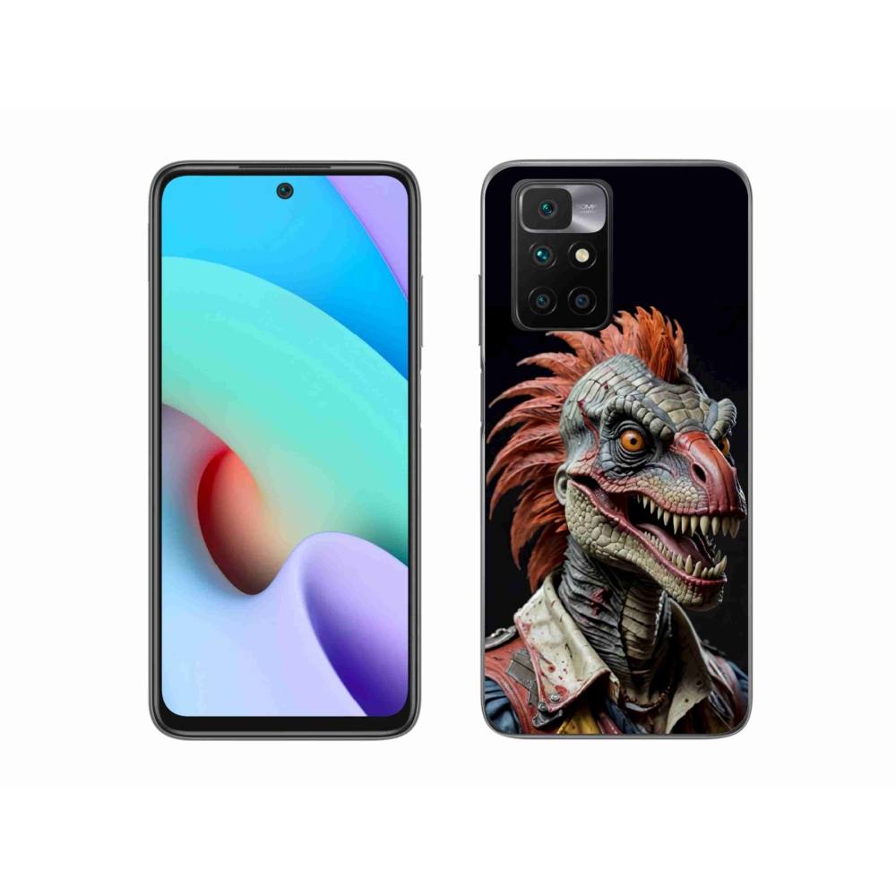 Gél borítás mmCase a Xiaomi Redmi 10/Redmi 10 (2022) - punk dinoszauruszhoz