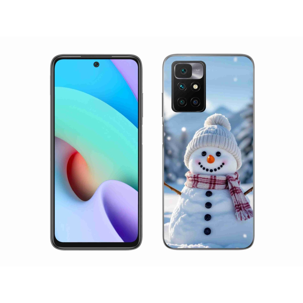 Zselés borítás mmCase a Xiaomi Redmi 10/Redmi 10 (2022) - hóember 3