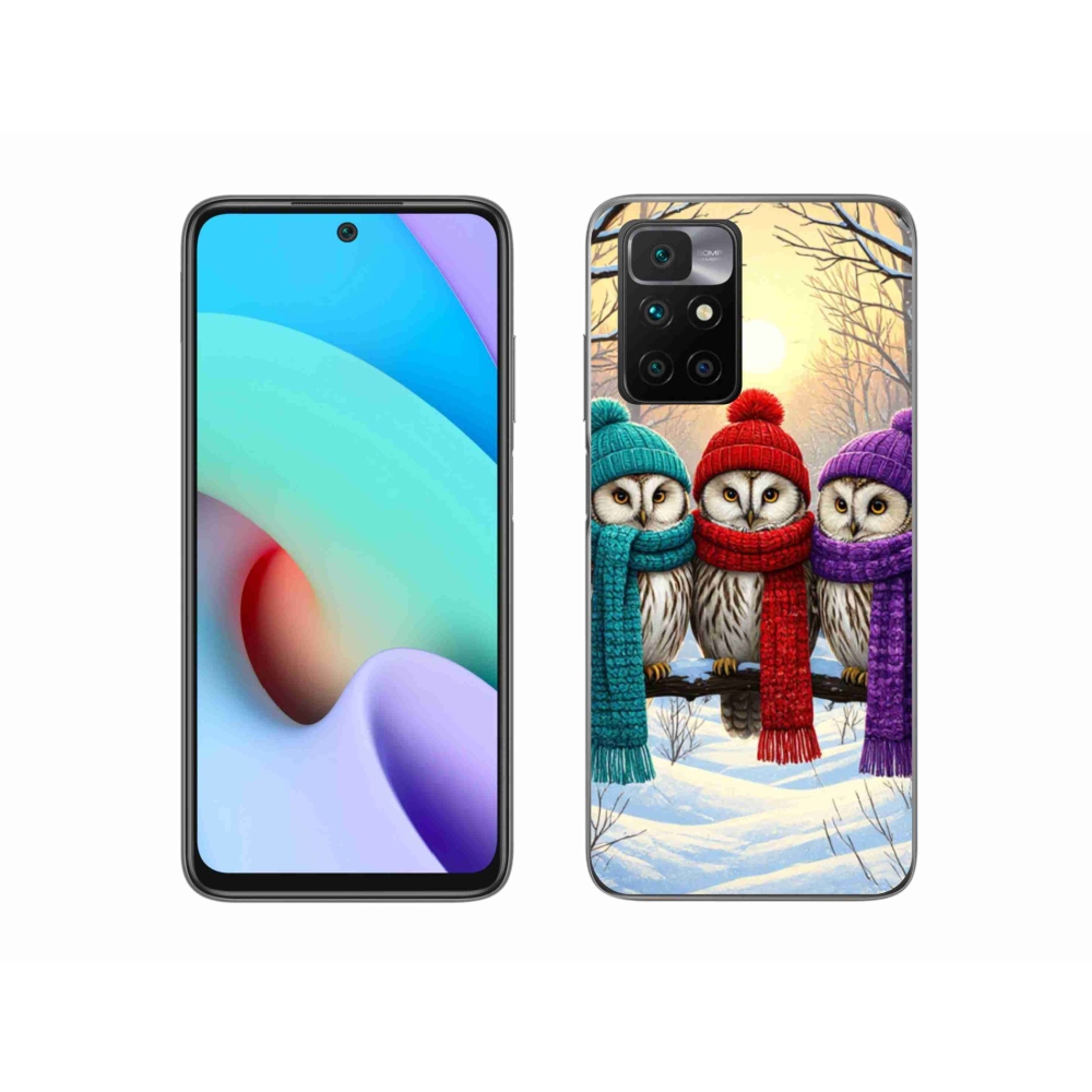 Zselés borítás mmCase a Xiaomi Redmi 10/Redmi 10 (2022) - bagoly barátok