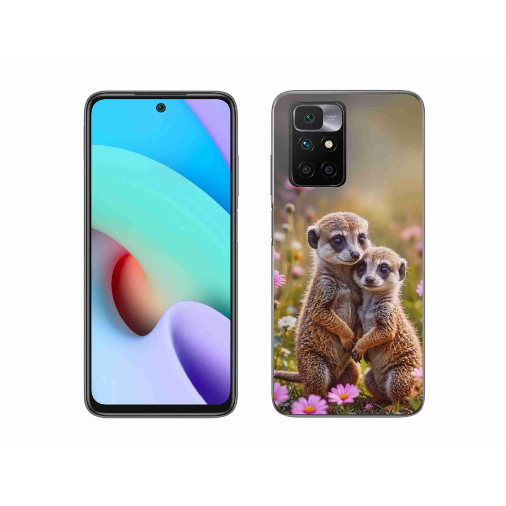Zselés borítás mmCase a Xiaomi Redmi 10/Redmi 10 (2022) - suricate duo számára