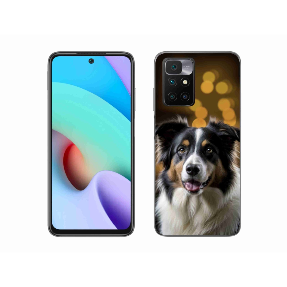 Gél borítás mmCase a Xiaomi Redmi 10/Redmi 10 (2022) - mosolygó ausztrál juhászkutyához