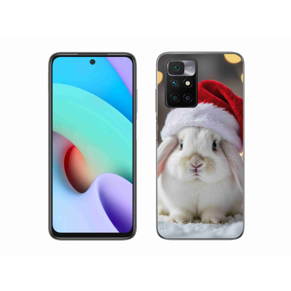 Gél borítás mmCase a Xiaomi Redmi 10/Redmi 10 (2022) - Karácsonyi nyúl