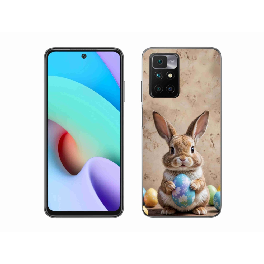 Zselés borítás mmCase a Xiaomi Redmi 10/Redmi 10 (2022) - Húsvéti nyuszi