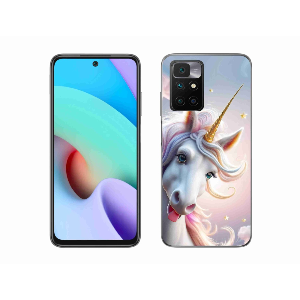 Gél védőhuzat mmCase a Xiaomi Redmi 10/Redmi 10 (2022) - vidám egyszarvúhoz