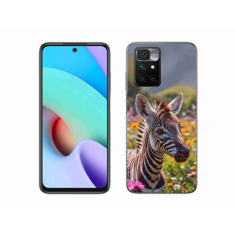 Zselés borítás mmCase a Xiaomi Redmi 10/Redmi 10 (2022) - zebra a réten